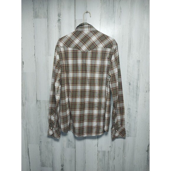 True Religion Western Button Up Plaid Pearl Snap Shirt Long Sleeve XXL - Picture 6 of 7